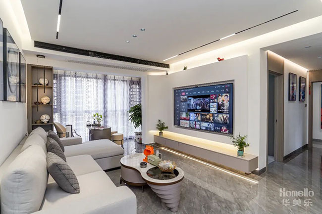 98㎡三居，簡約且巧妙的軟硬裝布局，美觀舒適又省錢